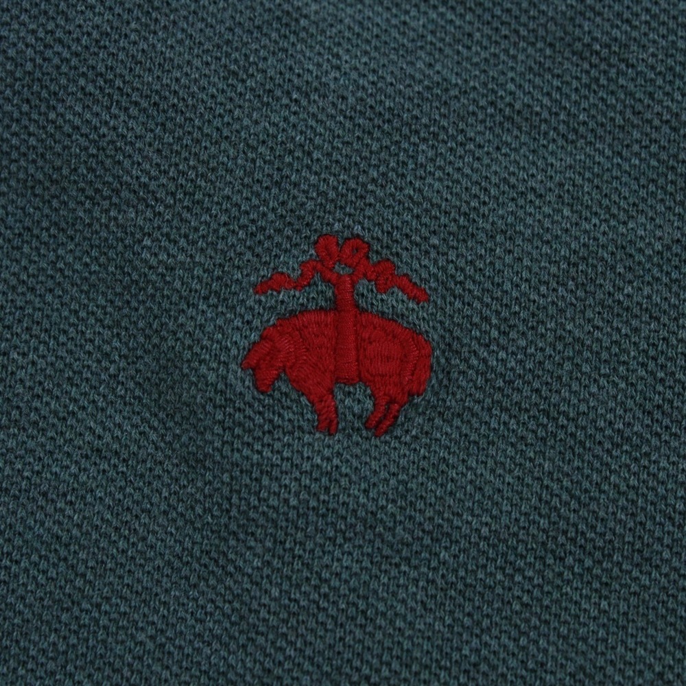 Brooks Brothers Performance Polo Shirt Green Men's Size L Original Fit Cotton - Picture 2 of 7